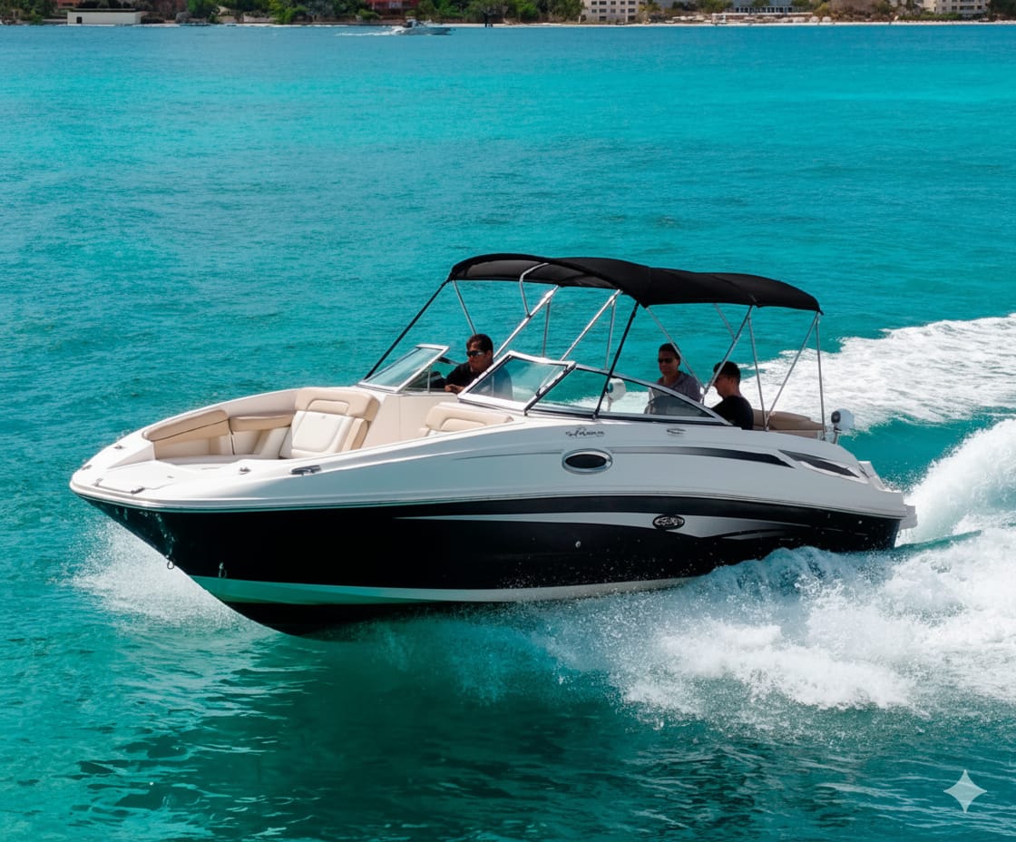 Bote Tri 26ft | Diversión y Espacio para 10 Pasajeros