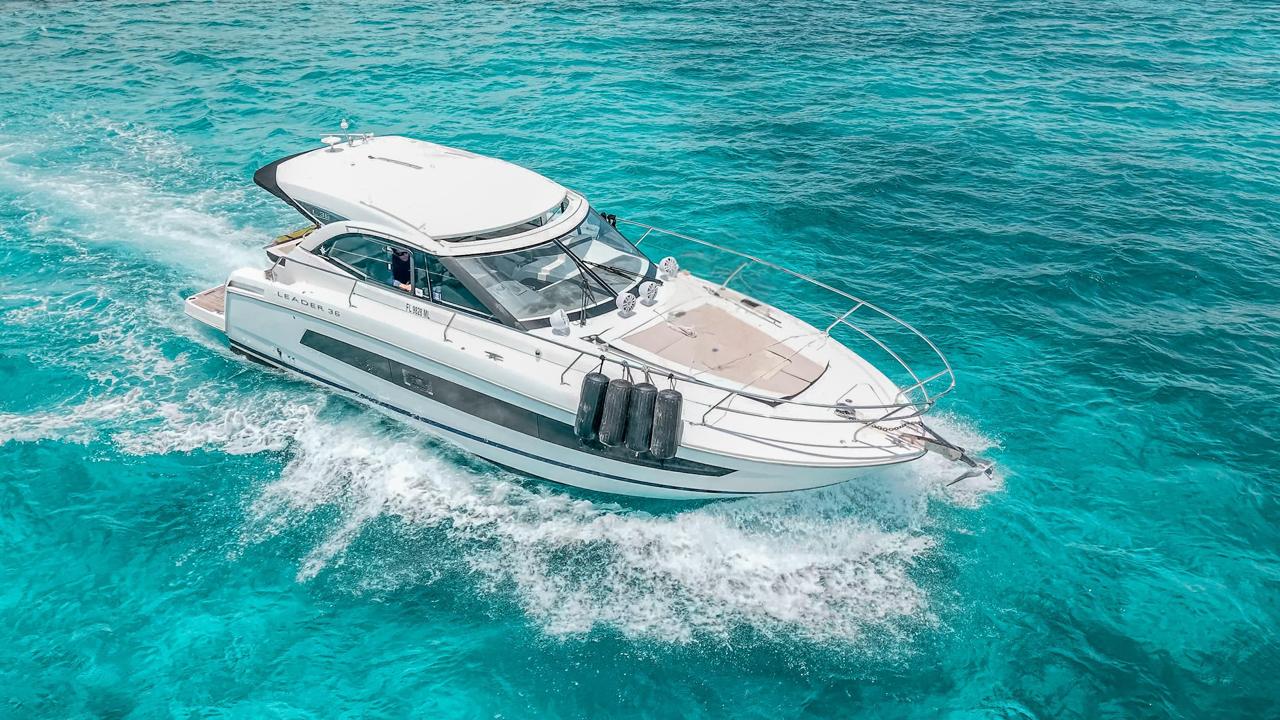 Leader 36ft | Sofisticación Moderna para 10 Pasajeros